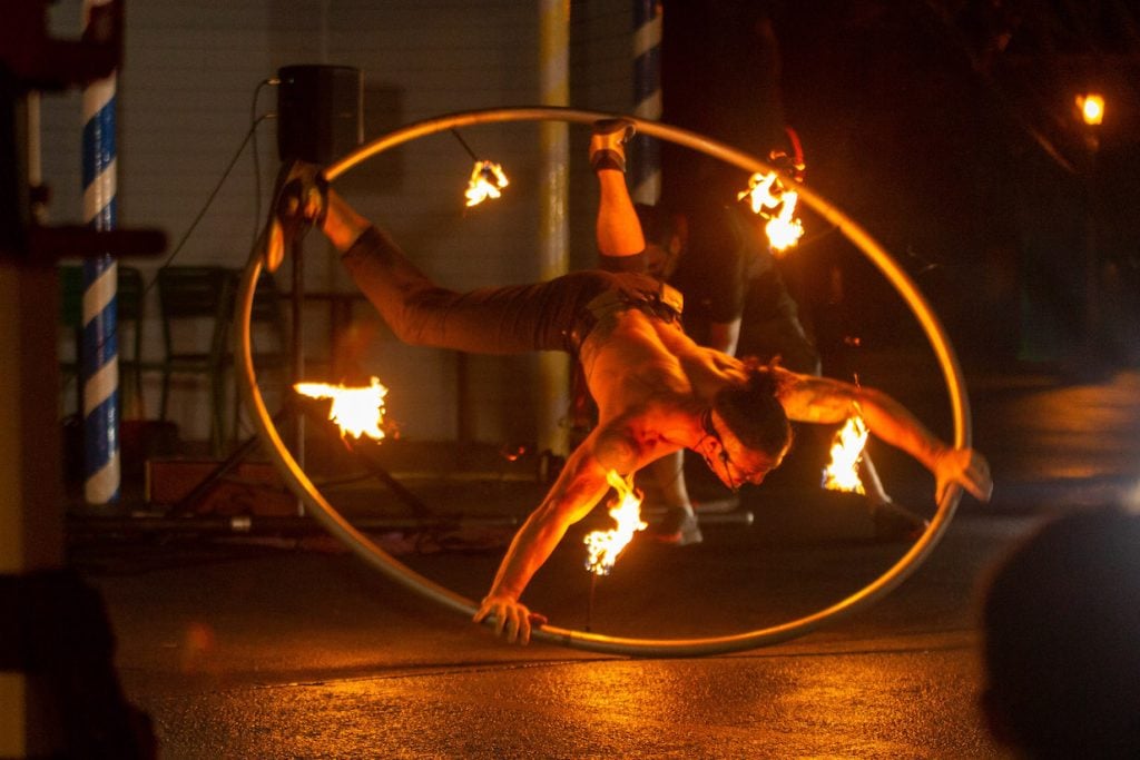 Fire Cyr Wheel